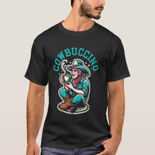 Cowboy Kaffeeliebhaber Western Rodeo Pferd Reiter T-Shirt