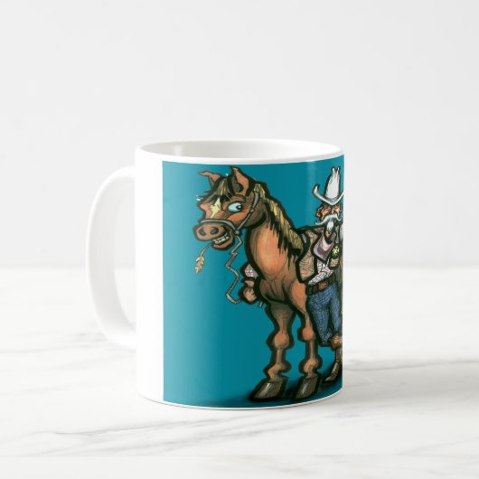 Cowboy Kaffeetasse (Vorderseite Links)
