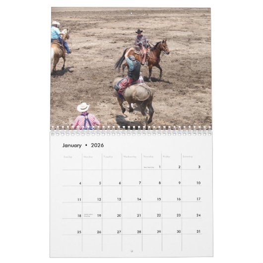 Cowboy-Kalender 2 - besonders angefertigt Kalender (Jan 2026)