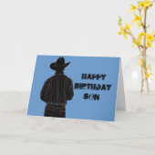 Cowboy Karte (Gelbe Blume)