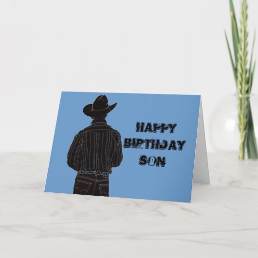 Cowboy Karte (Vorderseite)
