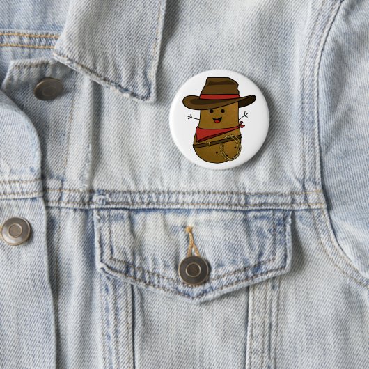 Cowboy-Kartoffel Button (Beispiel)
