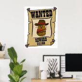 Cowboy-Kartoffel gesucht Poster (Heimbüro)