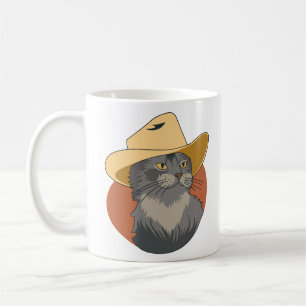 Cowboy Katze Kaffeetasse
