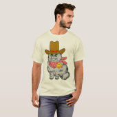 Cowboy-Katze T-Shirt (Vorne ganz)