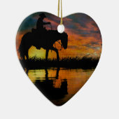 Cowboy Keramik Ornament (Rechts)