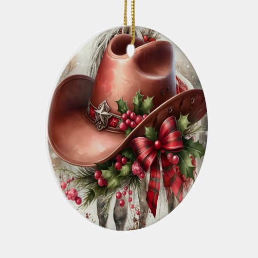 Cowboy Keramik Ornament (Rechts)