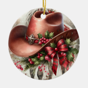Cowboy Keramik Ornament