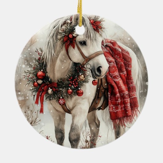 Cowboy Keramik Ornament (Hinten)