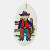 Cowboy Keramik Ornament (Rechts)