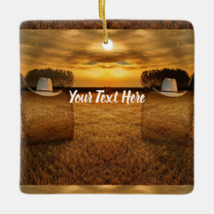 Cowboy Keramikornament