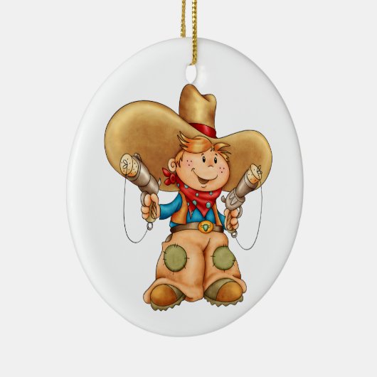 Cowboy Keramikornament (Rechts)