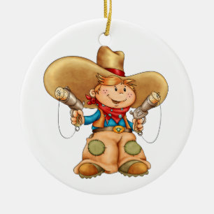 Cowboy Keramikornament