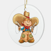 Cowboy Keramikornament (Links)