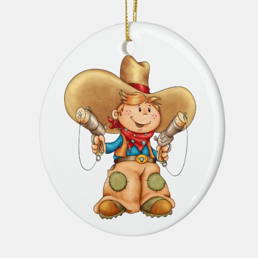 Cowboy Keramikornament (Links)