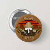 Cowboy Kilroy Knopf Button (Vorne & Hinten)