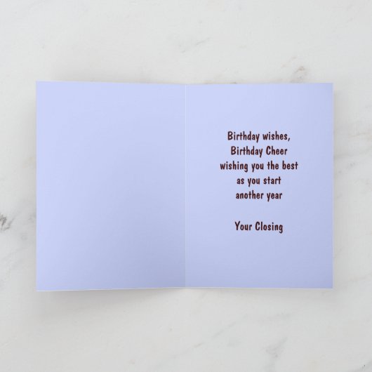 Cowboy-Kind-Geburtskarte Karte (Innenseite)