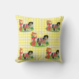 Cowboy-Kind mit Seife und Pferd Kissen