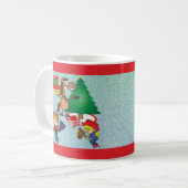 Cowboy Kinder und Cartoon Urlaub Tasse/Cup Kaffeetasse (Vorderseite Links)