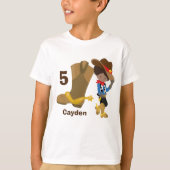 Cowboy Kindergeburtstag Party Custom Hispanic Boy T-Shirt