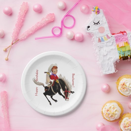 Cowboy-KinderParty Pappteller (Party)