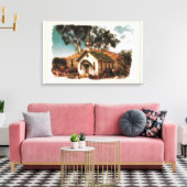 Cowboy-Kirche Leinwanddruck (Insitu (Wohnzimmer))