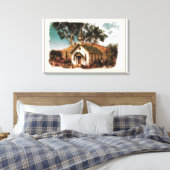 Cowboy-Kirche Leinwanddruck (Insitu (Schlafzimmer))
