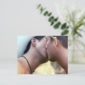 Cowboy Kiss Postkarte (Stehend Vorderseite)