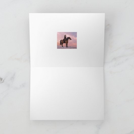 Cowboy Klaus Dankeskarte (Innenseite)