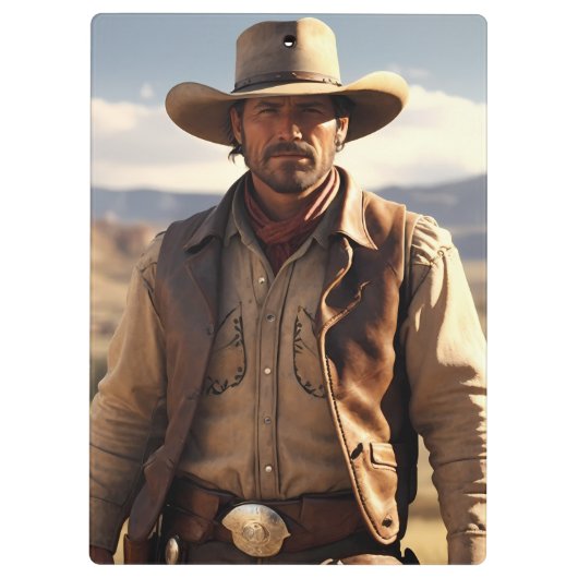 Cowboy | klemmbrett (Rückseite)
