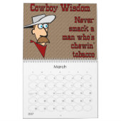 Cowboy-Klugheit Kalender (Mär 2027)