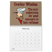 Cowboy-Klugheit Kalender (Feb 2026)