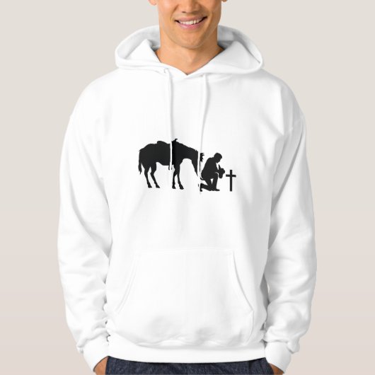 Cowboy Kneeling Hoodie (Vorderseite)