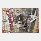 Cowboy Küchen Geschirrtuch (Horizontal)