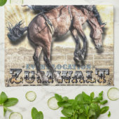 Cowboy-Küchenhandtuch Geschirrtuch (Gefaltet)