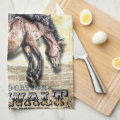 Cowboy-Küchenhandtuch Geschirrtuch (Viertel Falte)
