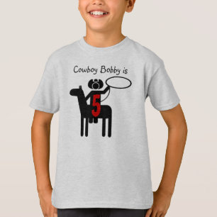 Cowboy-kundengerechter Geburtstags-T - Shirt