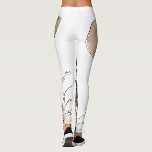 Cowboy-Kunst Leggings (Rückseite)
