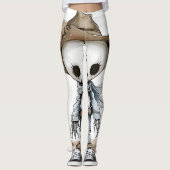 Cowboy-Kunst Leggings (Vorderseite)