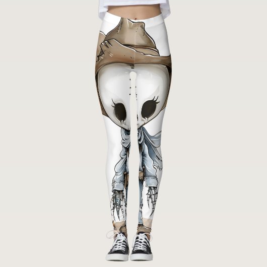 Cowboy-Kunst Leggings (Vorderseite)