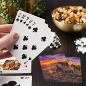 Cowboy-Lagerfeuer-Glühende Spielkarten (In Situ)