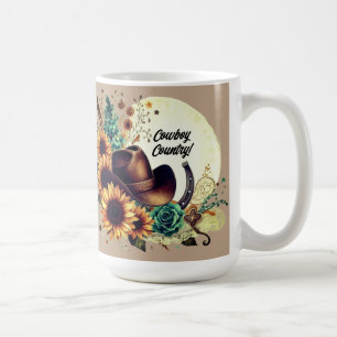 Cowboy-Land-Rustikales Western-Tasse Kaffeetasse