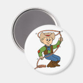 Cowboy Lasso Magnet (Vorderseite/Rückseite)