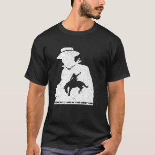 Cowboy-Leben ist das beste Leben. Wildes Pferd. Fu T-Shirt