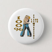Cowboy-Liebe Button (Vorderseite)