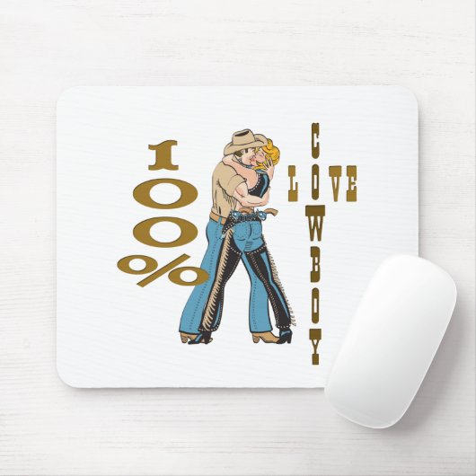 Cowboy-Liebe Mousepad (Mit Mouse)