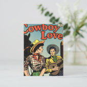 Cowboy-Liebe Postkarte (Stehend Vorderseite)