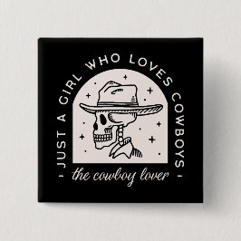 Cowboy-Liebhaber Western Dunkle Romantik Button
