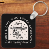 Cowboy-Liebhaber Western Dunkle Romantik Schlüsselanhänger (Rückseite)
