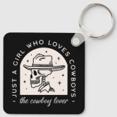 Cowboy-Liebhaber Western Dunkle Romantik Schlüsselanhänger (Rückseite)